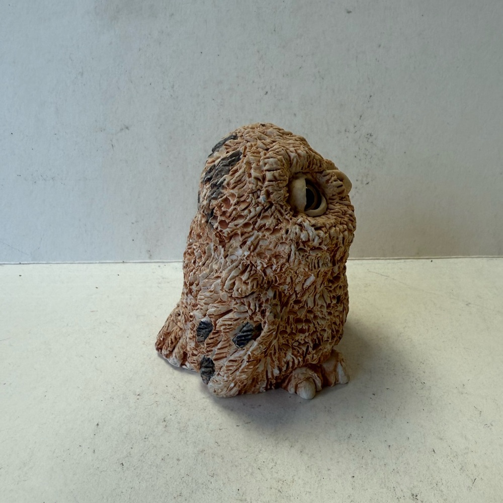Vintage Stone Critters Baby Barn Owl Figurine by United Design Corp. - Picture 2 of 13